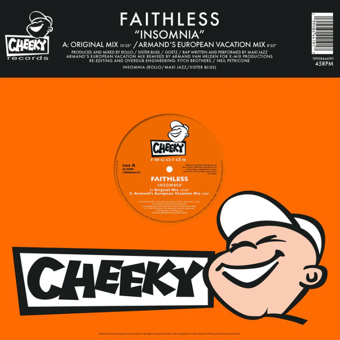 Faithless Insomnia - 30th Anniversary Orange Vinyl